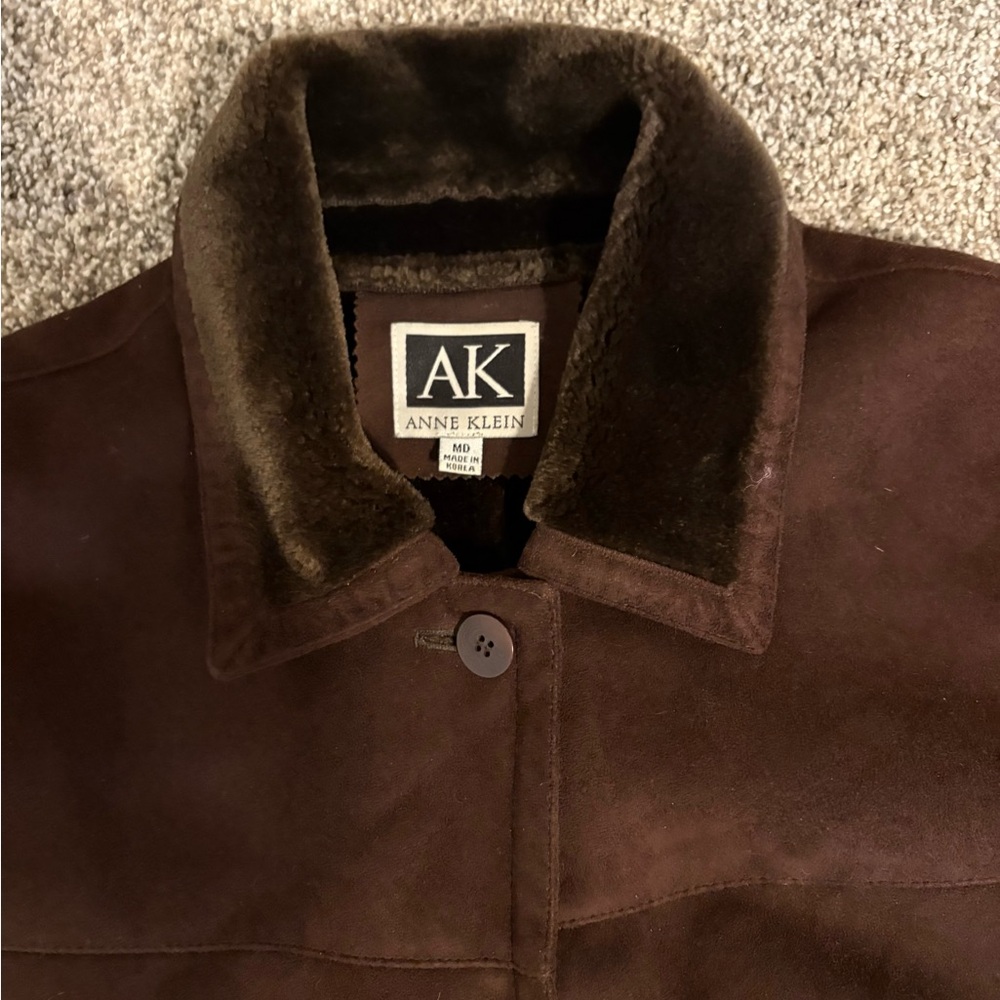 Anne Klein Dark Brown Coat - Picture 2 of 3